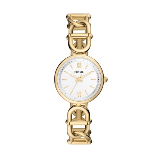 Fossil Carlie Women's Watch with Stainless Steel Bracelet or Genuine Leather Band