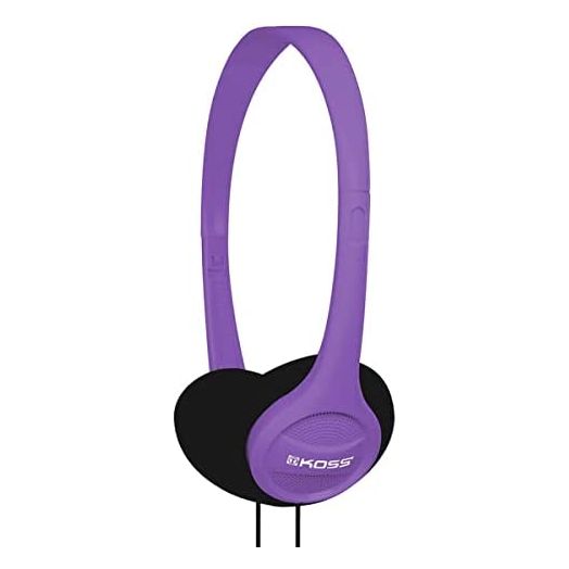 Koss KPH7V Portable On-Ear Headphone with Adjustable Headband - Violet