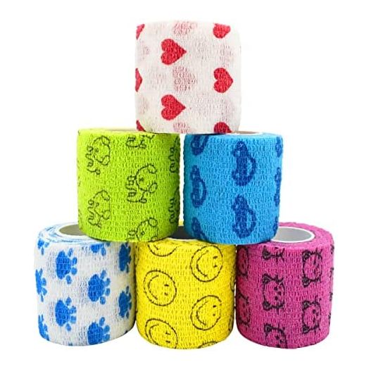 Stmandy Vet Tape wrap, wrap Bandage,Adhesive wrap Bandage for The Person or The Pets (cat,Dogs,Horse and Other Animal) who was injure or Have Wounds