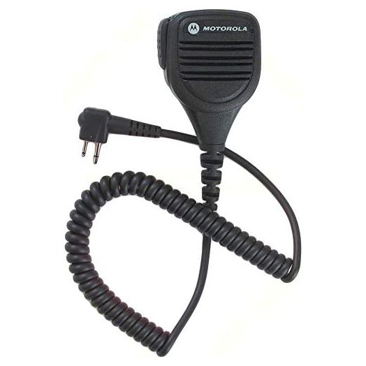 Motorola Original OEM PMMN4013 PMMN4013A Remote Speaker Microphone with 3.5mm Audio Jack, Coiled Cord & Swivel Clip, Intrinsically Safe