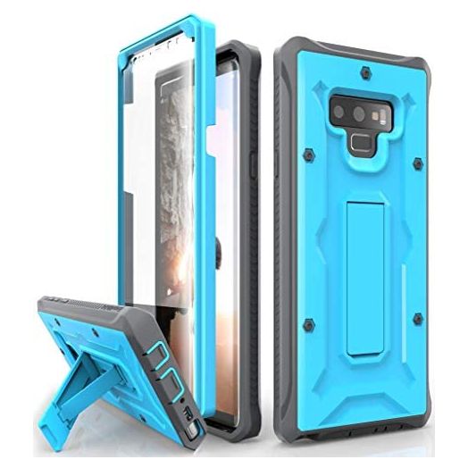 ArmadilloTek Vanguard Designed for Samsung Galaxy Note 9 Case (2018 Release) Military Grade Full-Body Rugged with Built-in Screen Protector & Kickstand (Blue)