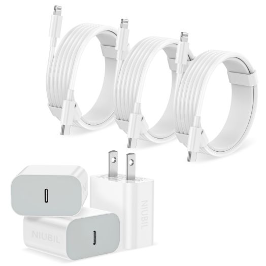Work for iPhone Charger Fast Charging, 3Pack USB-C Wall Charger Block with 6FT USB C to Fast Charging Cables Compatible for iPhone 14/14 Pro/14Pro Max/13/12/11/Xs Max Type C