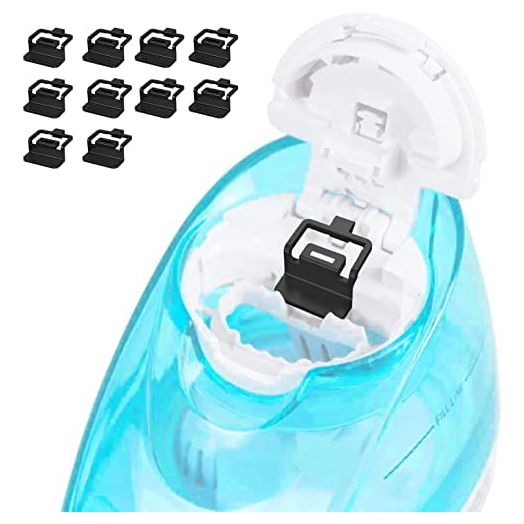 Silicone Salt Pods Refills Accessories for Navage Nasal Care - Save Saltpods for Easy Operation - 10 Packs (Black)