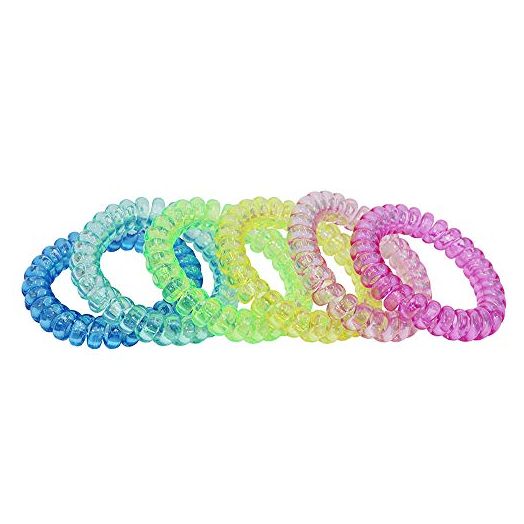 MaberryTech Direct Sensory Stretchy Kids Coil Bracelets, Fidget Toys (6 Pack)