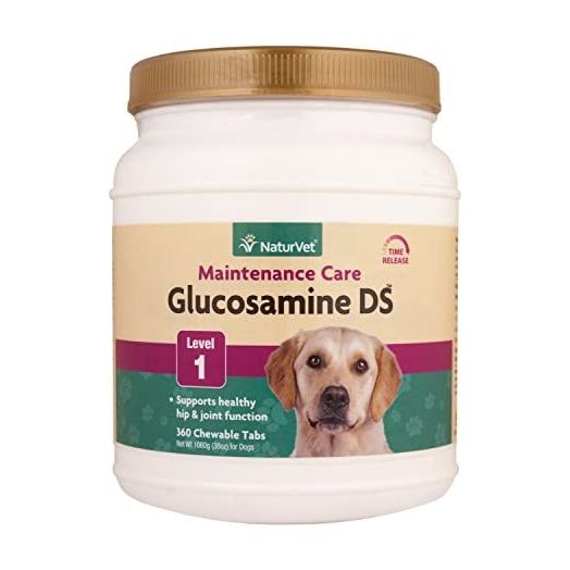 NaturVet 240 Count Glucosamine- DS with Glucosamine and Chondroitin Tablets for Dogs (360 Count)
