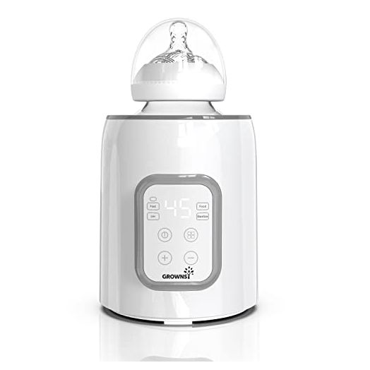 Bottle Warmer, GROWNSY 6-in-1 Fast Baby Food Heater&Defrost BPA-Free Warmer with Timer LCD Display Accurate Temperature Control for Breastmilk or Formula