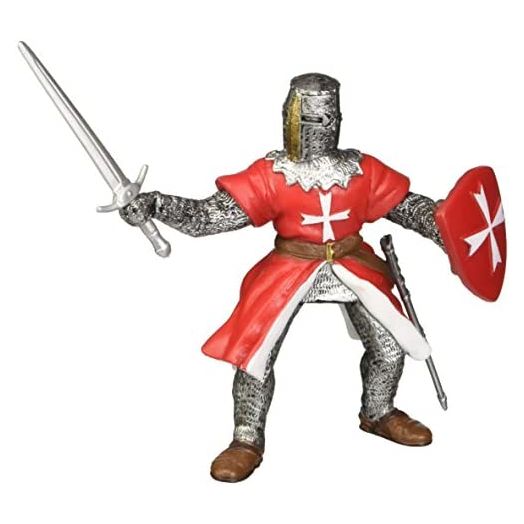 Papo -Hand-Painted - Figurine -Medieval-Fantasy -Knight of Malta -39926 - Collectible - for Children - Suitable for Boys and Girls - from 3 Years Old