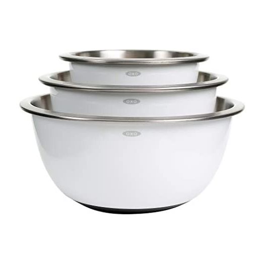 OXO Good Grips 3-Piece Stainless-Steel Mixing Bowl Set