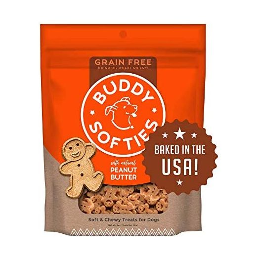Buddy Biscuits Grain Free Dog Treats, Made in the USA Only, Healthy Ingredients No Wheat Corn or Soy