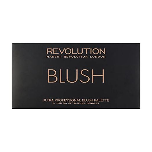 Makeup Revolution Ultra Blush Makeup Palette, Bronzer & Highlighter, Includes 8 Shades, Gluten free, Vegan & Cruelty Free, Sugar & Spice, 13g