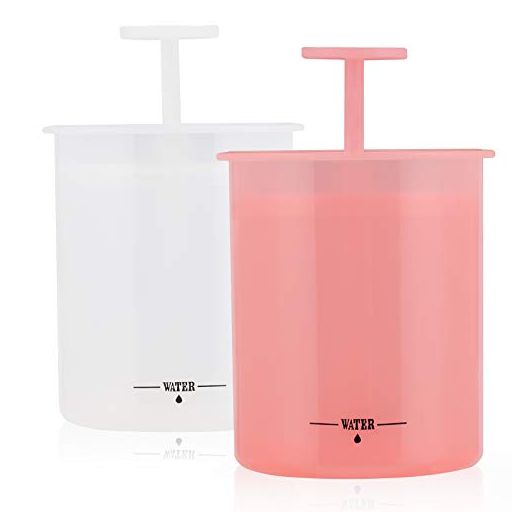 2Pcs Face Wash Foam Maker for Face Wash, Facial Cleaning Tool, Deep Skincare Cleaner Tools for Travel Household (Pink and White)