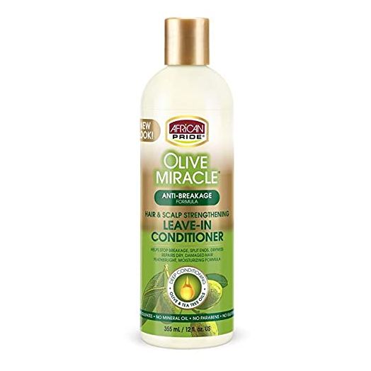African Pride Olive Miracle Leave-in Conditioner, 12 Ounce