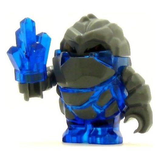 LEGO Power Miner Minifig Rock Monster Glaciator Trans-Dark Blue