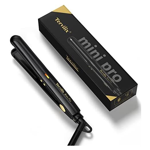 Terviiix Mini Flat Iron for Short, Black