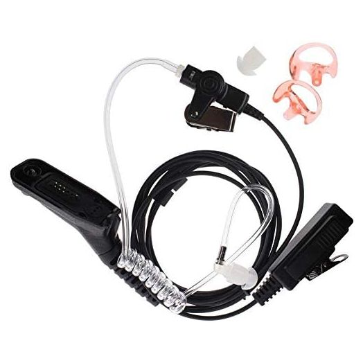 3'2 Wire Earpiece Mic Headset Mic Acoustic Tube Noise Reduction Reinforced Compatible with Motorola XPR 6500 XPR 6550 XPR 6580 XPR 7000 XPR 7550 XiR P8200 XiR P8268 APX 6000 APX 8000 Two Way Radio