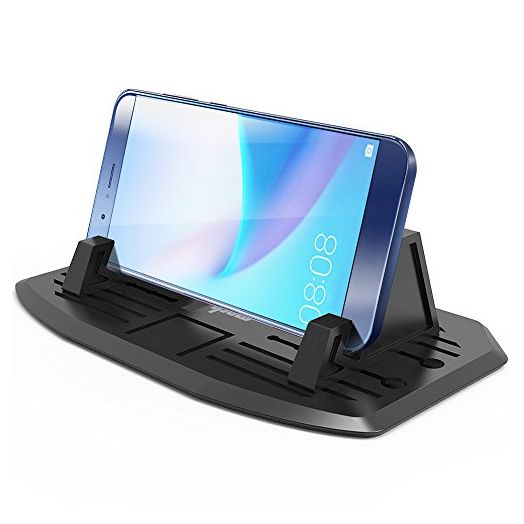 IPOW Anti-Slip Silicone Car Phone Dashboard Pad Mat,Hands-Free Cell Phone Holder for Car/Home/Office Compatible with iPhone 7 7P 6s 6 X XS 8 8P 5S,Galaxy S8 S7 S6 S5, Google Nexus