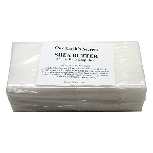 Shea Butter - 2 Lbs Melt and Pour Soap Base - Our Earth's Secrets