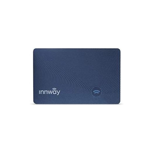 Innway Card - Ultra Thin Rechargeable Bluetooth Tracker Finder. Find Your Wallet, Bag, Backpack, Keys, Laptop,Tablet(Blue)