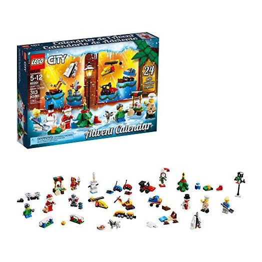 LEGO City Advent Calendar 60201, New 2018 Edition, Minifigures, Small Building Toys, Christmas Countdown Calendar for Kids (313 Pieces)