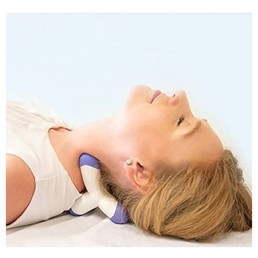 Amazing Neck Massager and Cervical Traction Device, Fast Pain Relief, Melts Away Muscle Knots, Trigger Point, Pain, Tension, Stretcher, Deep Tissue Massage, Home Use