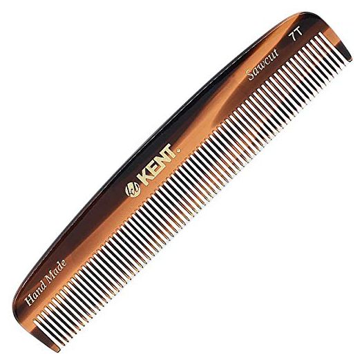 Kent 7T Handmade All Fine Tooth Pocket Comb
