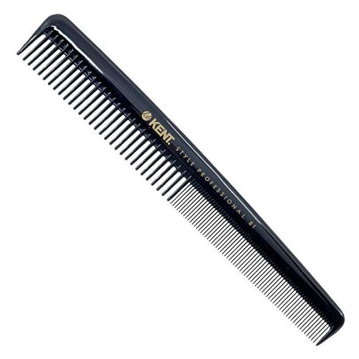 Kent SPC81 Salon-Style Dressing Cutting Comb, Wide and Fine Teeth