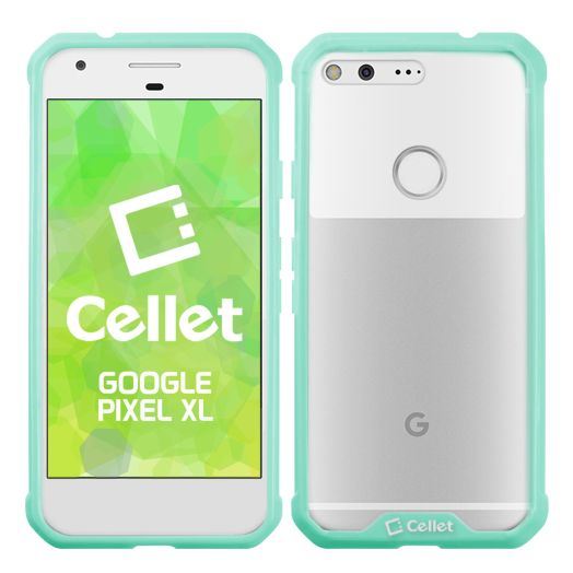 Google Pixel XL Case, Cellet Odyssey Air Hybrid Series Case for Google Pixel XL- Seafoam Green/Clear