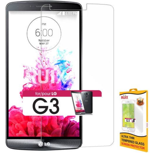 RUIX Premium Tempered Glass Screen Protector for LG G3 (0.3mm)