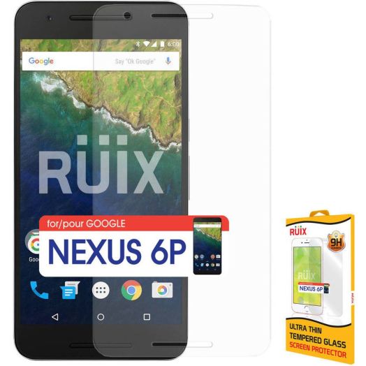 RUIX Premium Tempered Glass Screen Protector for Google Nexus 6P (0.3mm)