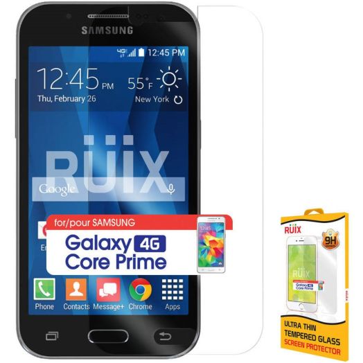 RUIX Premium Tempered Glass Screen Protector for Samsung Galaxy Core Prime (0.3mm)