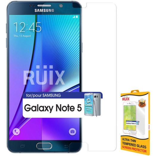 Cellet RUIX Premium Tempered Glass Screen Protector for Samsung Galaxy Note 5 (0.3mm)