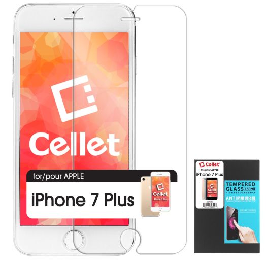 Cellet Premium Tempered Glass Screen Protector for Apple iPhone 7 Plus