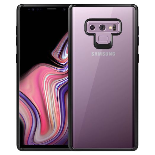 Samsung Galaxy Note 9 Case, Slim Transparent Case with TPU Frame for Samsung Galaxy Note 9 by Cellet – Black/Clear