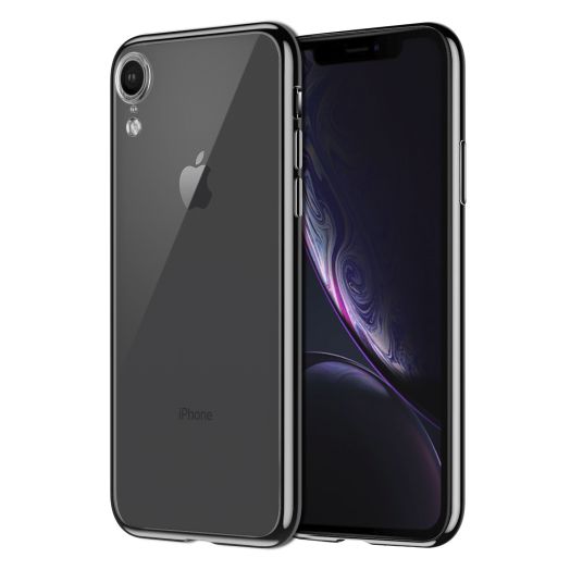 iPhone XR, Slim Transparent Case with TPU Frame for Apple iPhone XR by Cellet – Black / Clear