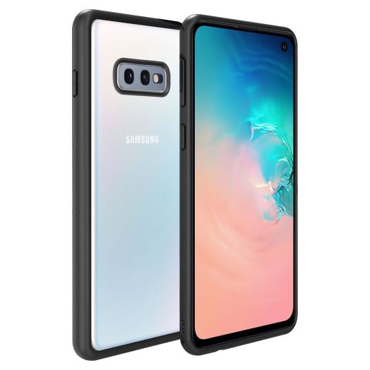Samsung Galaxy S10e, Slim Transparent Case with TPU Frame for Samsung Galaxy S10 Lite by Cellet – Black / Clear