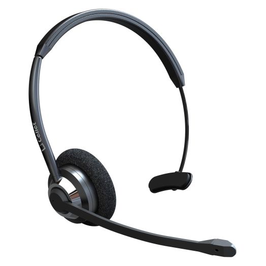Cellet Hands-free Wireless Headset, Wireless Headset with Multifunctional Button, Noise Cancelling Ear Piece, Adjustable Boom Microphone and Headband for Call Centers, Office, Car and Smartphones