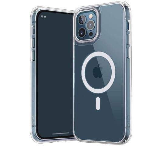 MagSafe iPhone 12 Pro Max, Slim Transparent Shockproof and Scratch Resistant for Apple iPhone 12 Pro Max by Cellet – Clear