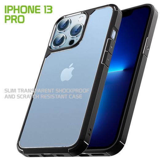 iPhone 13 Pro, Slim Transparent Shockproof and Scratch Resistant Case for Apple iPhone 13 Pro by Cellet – Clear