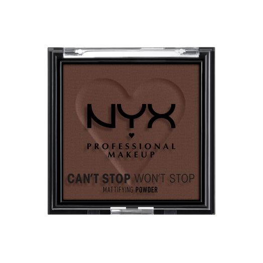 NYX Professional Makeup Can't Stop Won't Stop Mattifying Pressed Powder, Rich, 0.21 oz.