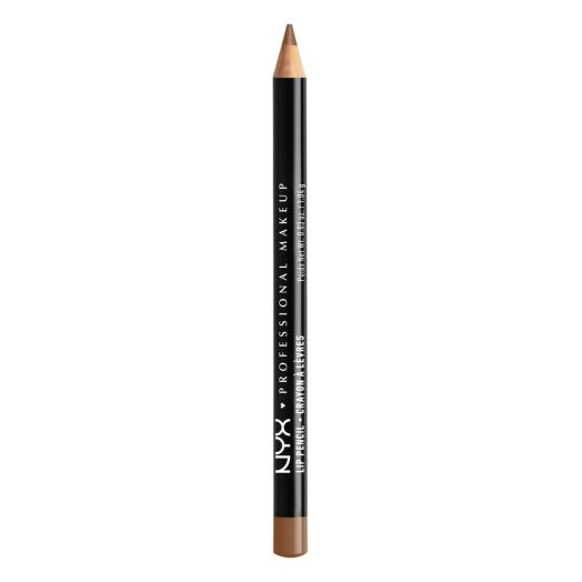NYX Professional Makeup Slim Lip Pencil, Long-Lasting Creamy Lip Liner, Brown