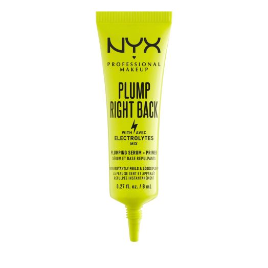 NYX Professional Makeup Plumping Makeup Primer, Infused with Electrolytes, Travel-Size Mini, 1 Count