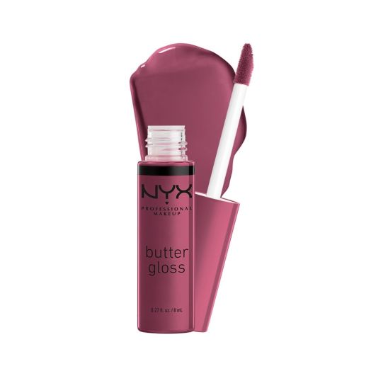NYX Professional Makeup Butter Gloss, Non-Sticky Lip Gloss, Cranberry Pie, 0.27 Oz