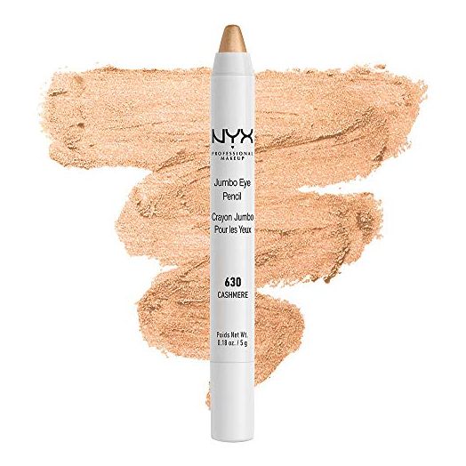 NYX PROFESSIONAL MAKEUP Jumbo Eye Pencil, Eyeshadow & Eyeliner Pencil, Cashmere (Shimmery Champagne)