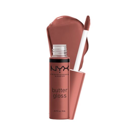 NYX Professional Makeup Butter Gloss, Non-Sticky Lip Gloss, Praline, 0.27 Oz
