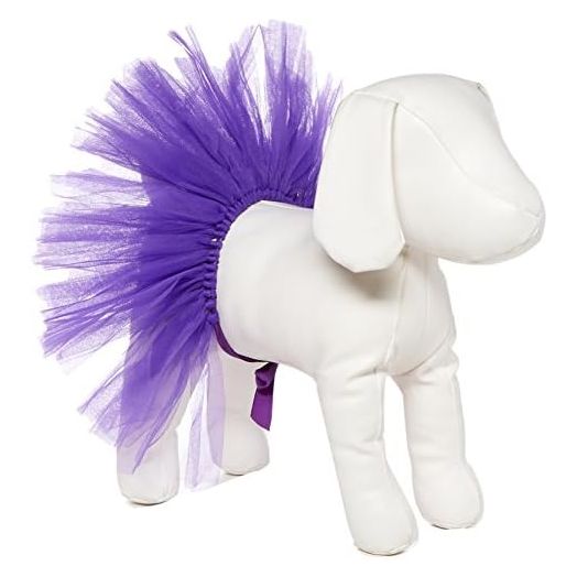 Handcrafted Purple Mesh Tutu for Small Dogs