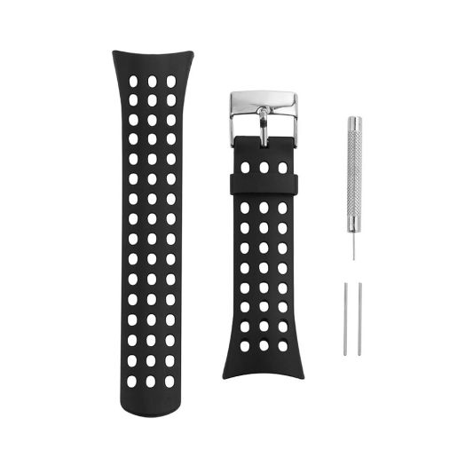 Watch Band Compatible with Suunto M Series Men M1 M2 M4 M5, Soft Rubber Replacement Watch Strap for Suunto Smart Watch M Series Men's & Width 20mm, Black