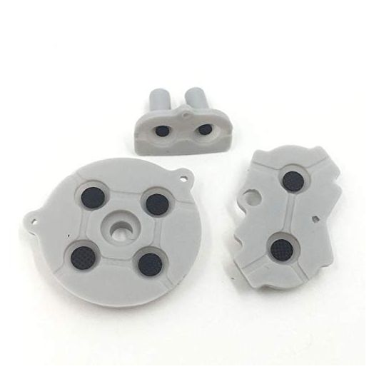 Colorful Conductive Rubber Pad Buttons A-B D-pad for GBA Gameboy Advance Silicone Start Select Keypad Gray