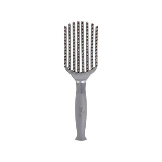 KareCo Tangle Buster Flexible Paddle Brush, Nylon and Boar Bristles
