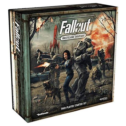 Modiphius Entertainment Fallout: Wasteland Warfare, Two Player Starter Strategy Boxed Board Game Ages 12 & Up