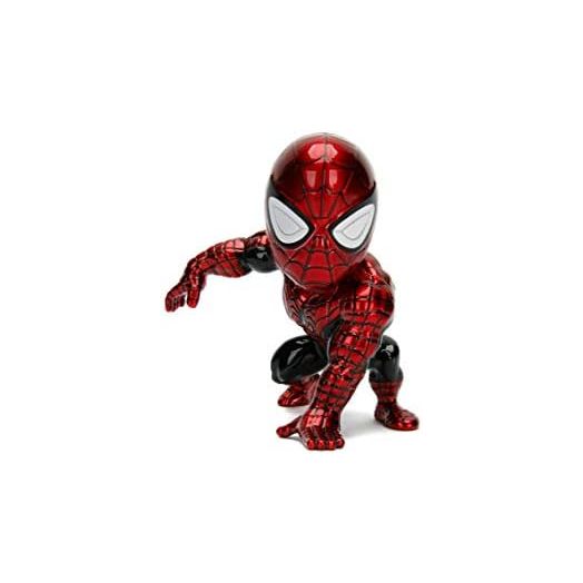 JADA Metalfigs Toys Marvel Classic Spider-Man Superior Spiderman Metals Diecast Collectible Toy Figure, 4", Red/Black